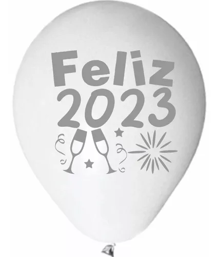 Balões Personalizados( 25 Bexigas Feliz 2023 )envio Imediato