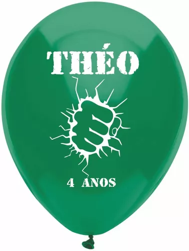 Balões Personalizados C/ Nome E Tema N.09( 50 Bexigas)